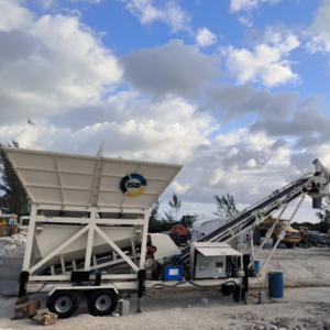 Portable aggregate batching bin gravel sand stone aggregate mobile storage batcher