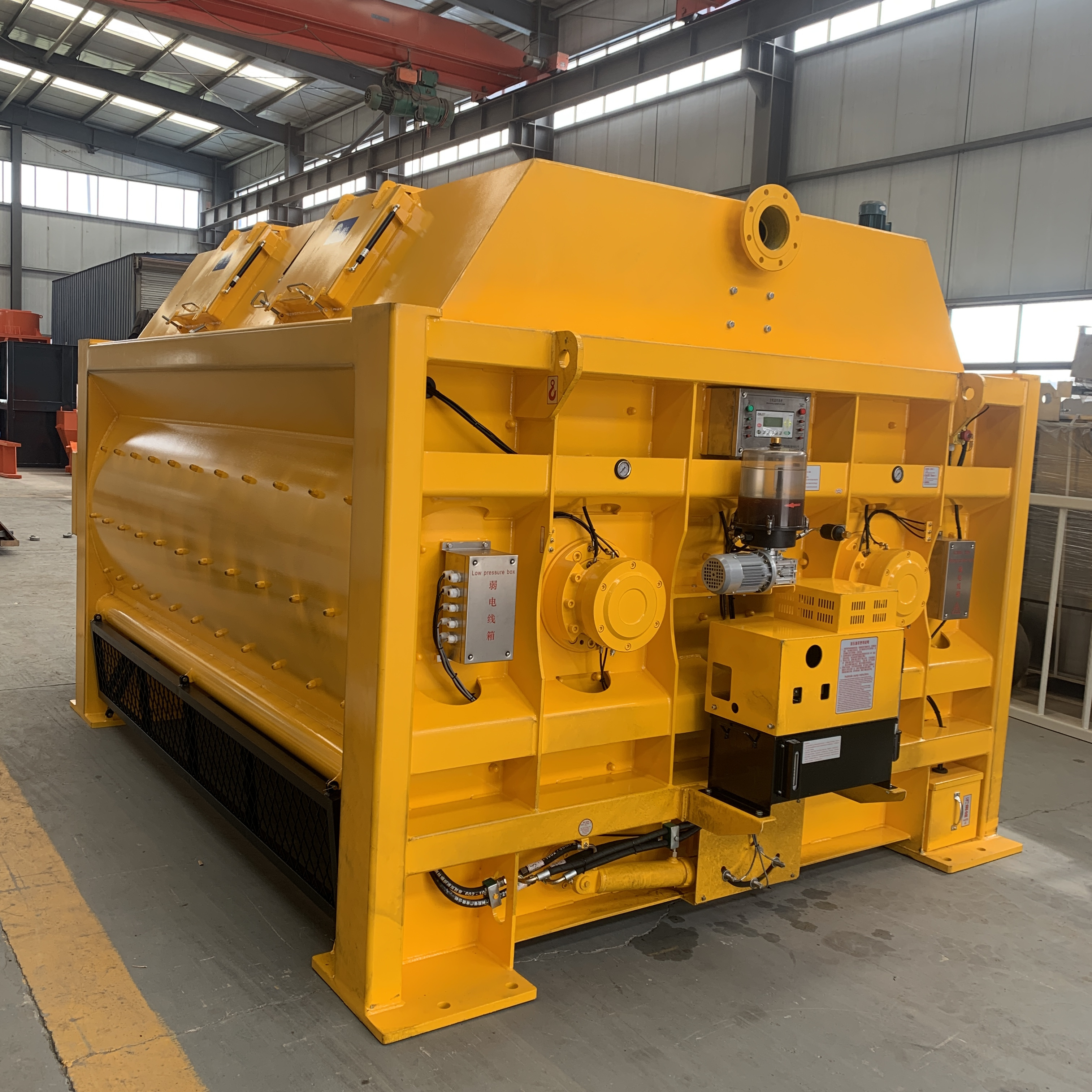 portable concrete mixer Js1250 Twin Shaft Concrete Mixer for Ready Mix Concrete Plant