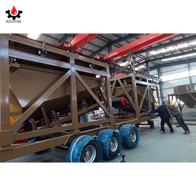 Portable small batching plant Dry Ready Trailer Mixer Ready Mix Mini mobile cement plant Small Dry Concrete Mix plant