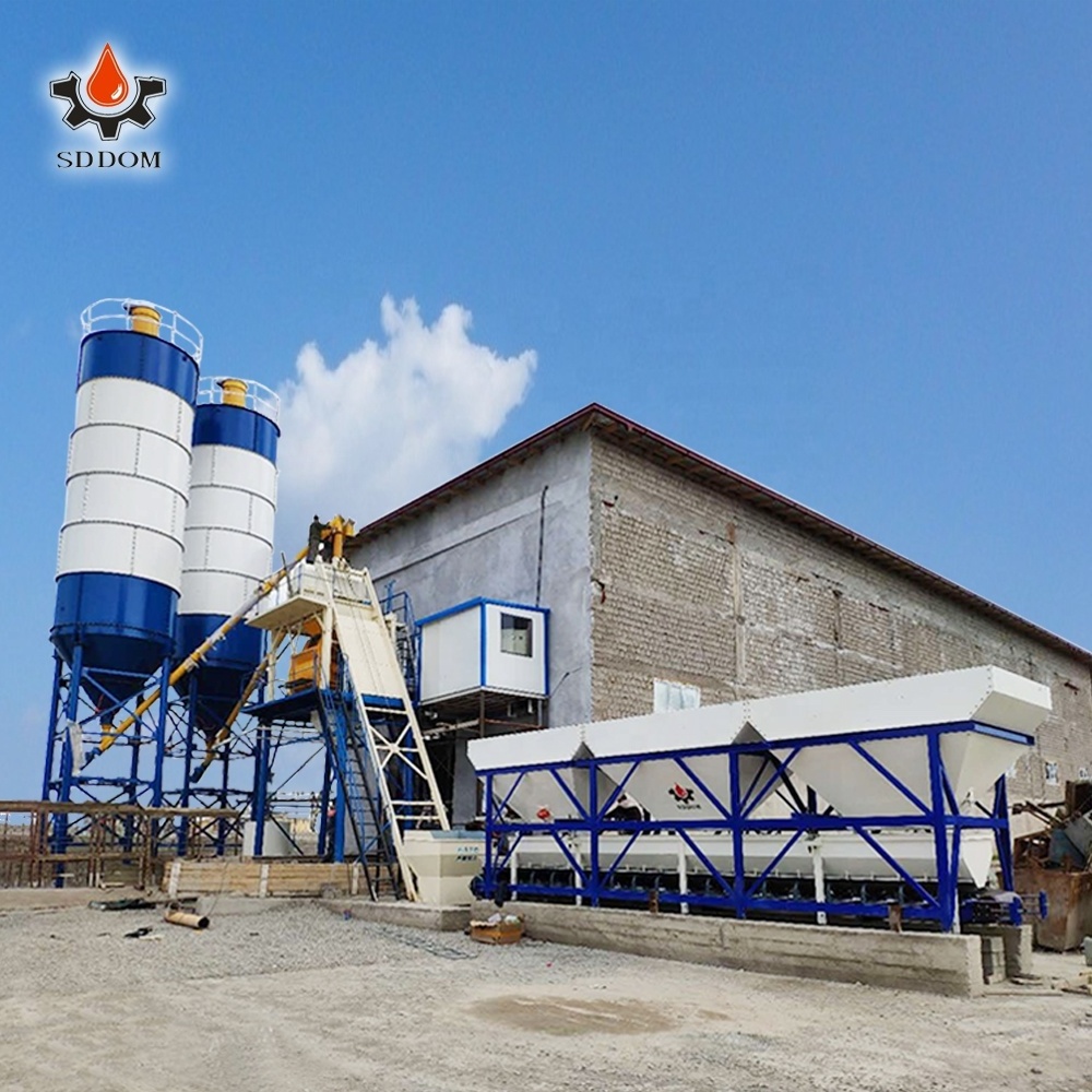 Construction company large capacity 120m3 ready mixed concrete batching plant price for manufacturing plants