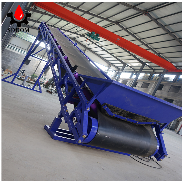 stainless steel and carbon steel 1.25m/s and  1.6m/S high end belt conveyor for salt