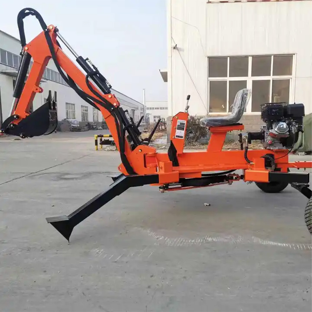 China manufacturer good performance towable backhoe for atv