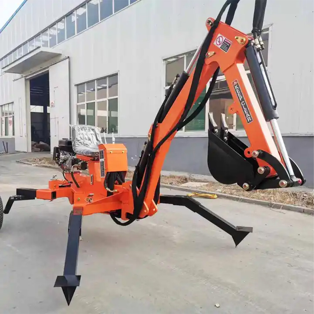 China manufacturer good performance towable backhoe for atv