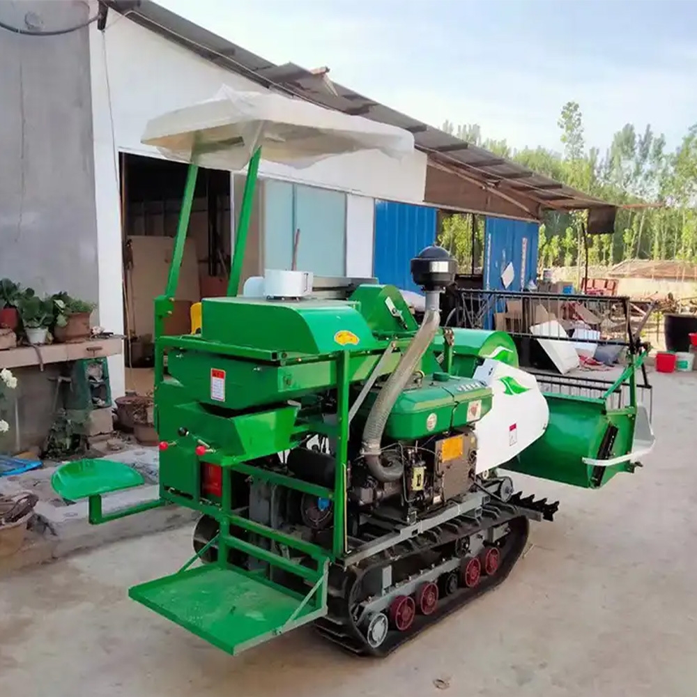 Long life new small mini rice wheat combine harvester with low price