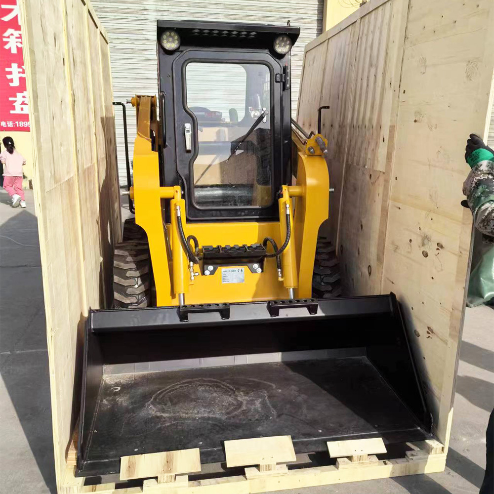 Shandong Manufacture Mini Skid Steer Loader With Attachment 300 kg Front Loader Tractor