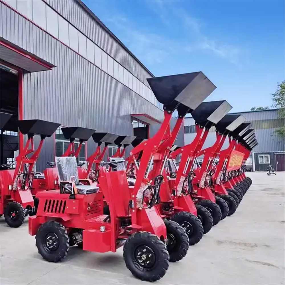 cheap CE mini front end loaders mini telescopic 4 wheel electric small loader 400kg 600kg hot sale