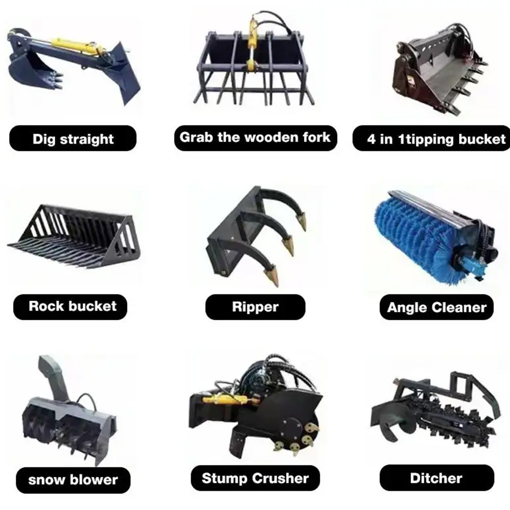 Skid Steer Attachments Snow blower Attachments For Mini Loader