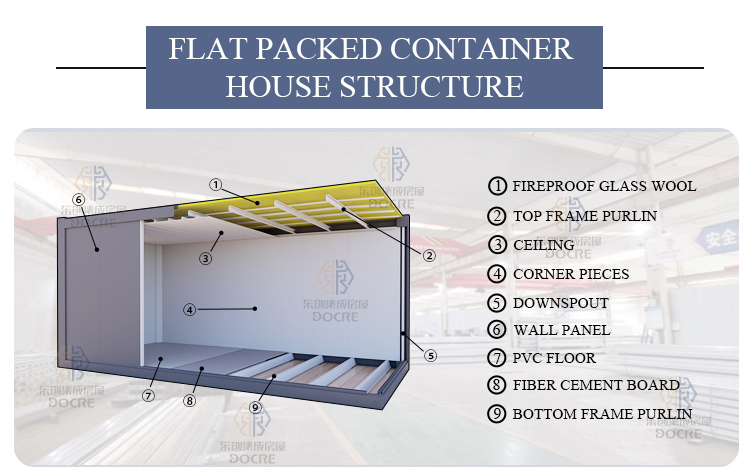 20ft Folding container houses snack bar food trailer pop up shop outdoor storage shed for sale