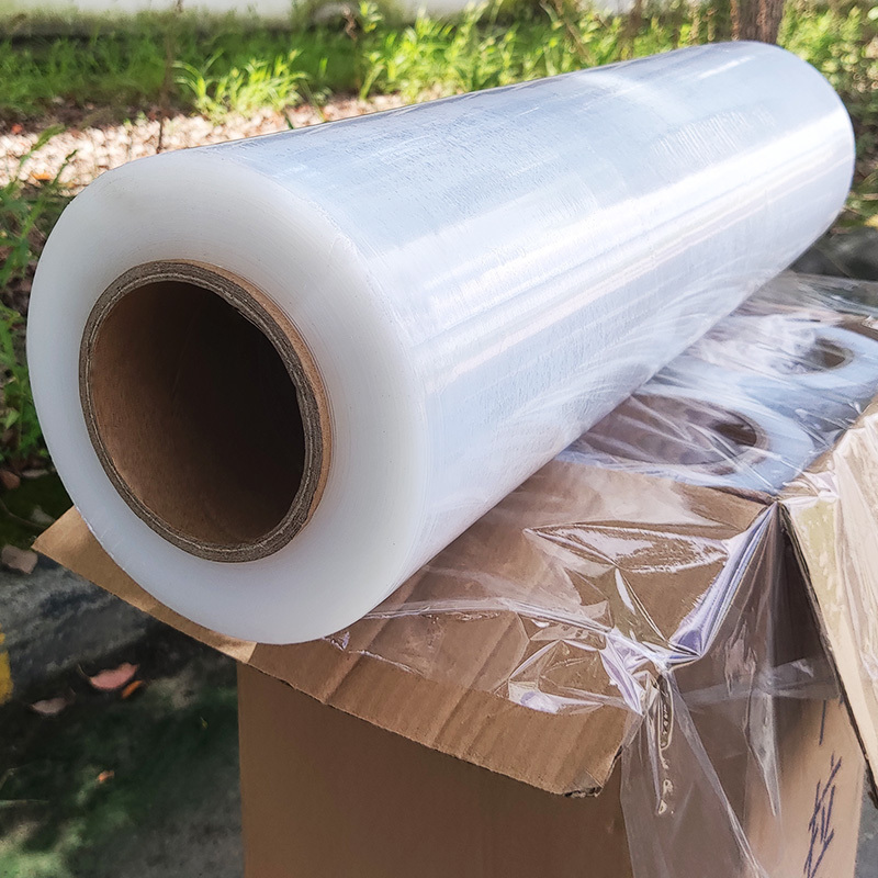 Plastic shrink cling pallet casting cling wrapping film plastic roll film pe stretch wrap