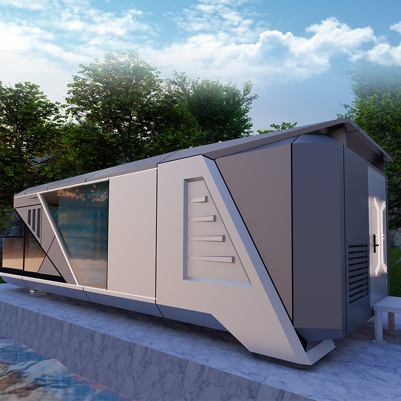 Waterproof 40ft Complete Room Prefab House Mobile Capsule Container for Home and Hotel Made of Steel Shipping Container