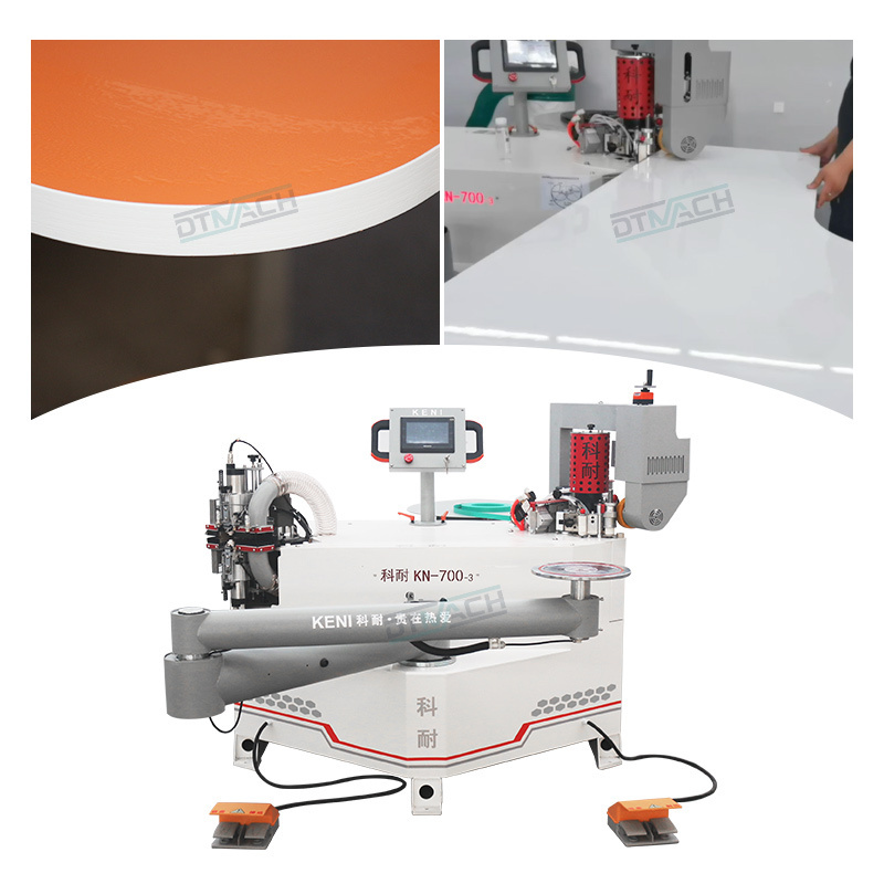 automatic pvc mdf cnc curve edge banding machine semiautomatic with swing arm operation for study desk