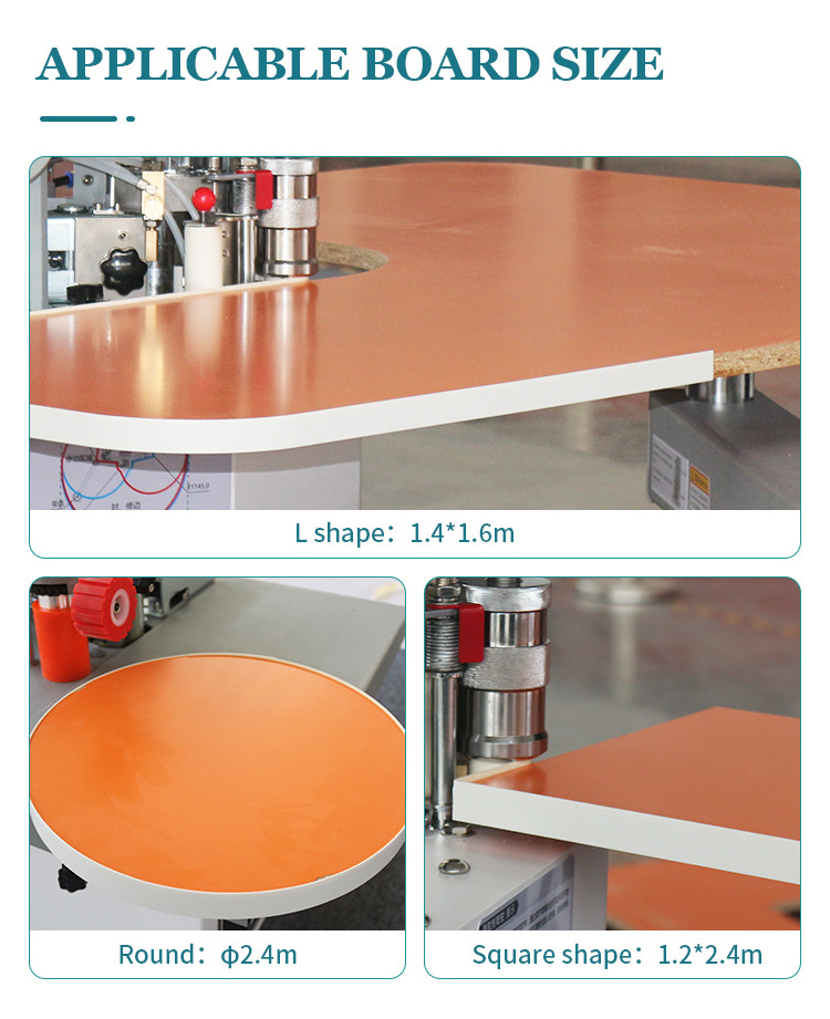 automatic pvc mdf cnc curve edge banding machine semiautomatic with swing arm operation for study desk