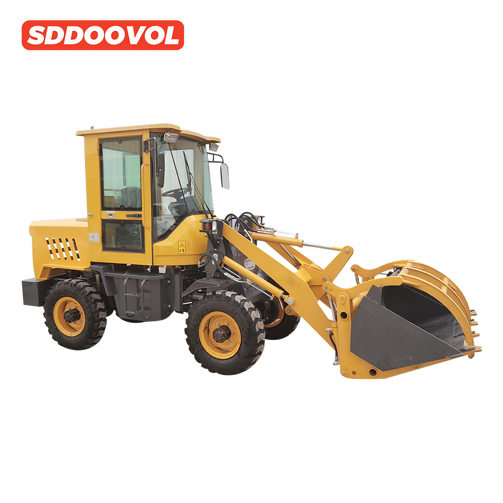 Engineering Wheel Loader Thickened Wear-resistant Tires Durable Compact 4x4 Loader Mini Road Loader For Sale