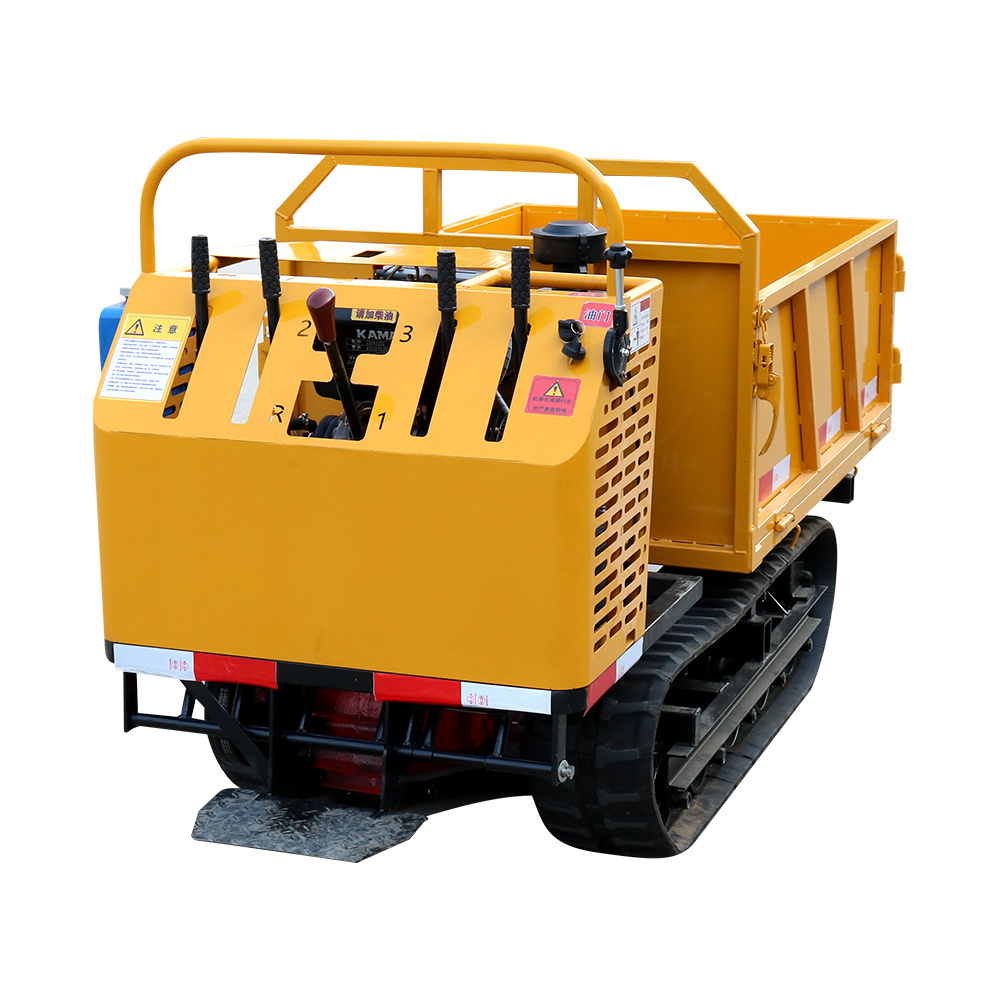 1500 kg load Mini Crawler Transport Cart atv Electric Start Mini Dump Truck