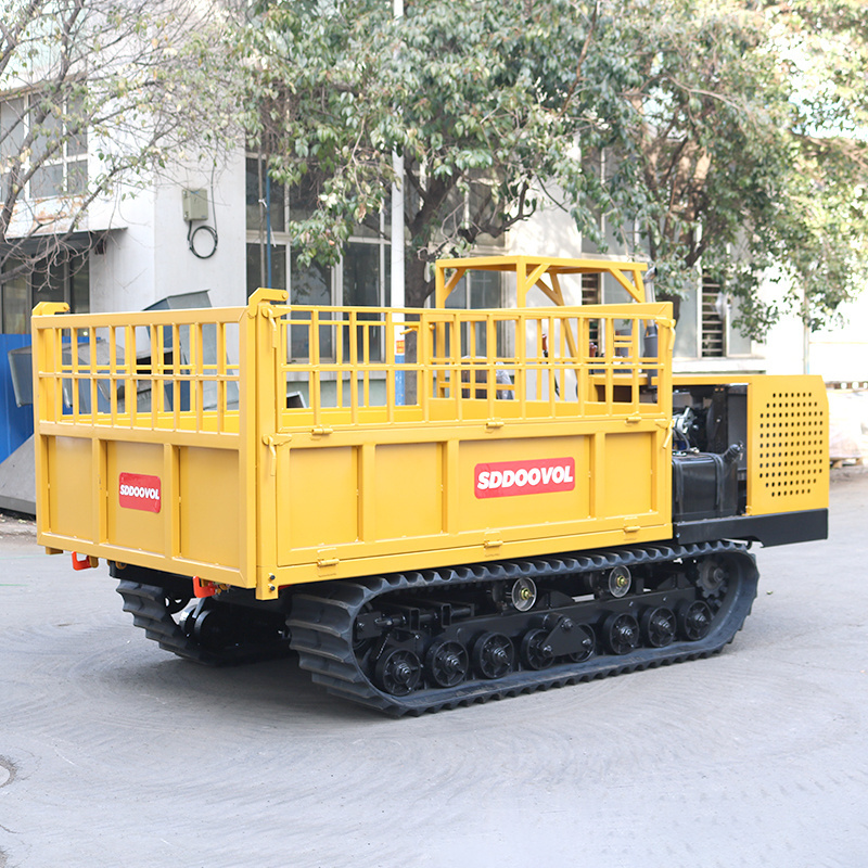 Small Crawler Dumper Trucks For Garden Farm Mini diesel Crawler Track Carrier 5 ton rated load dumper