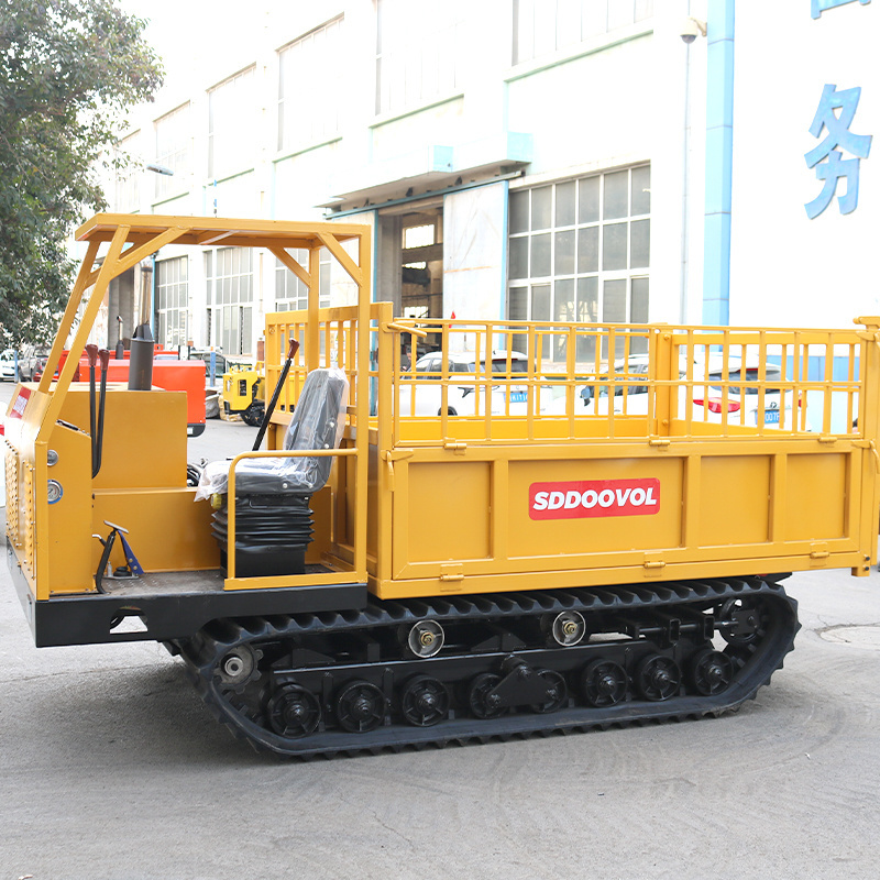 Small Crawler Dumper Trucks For Garden Farm Mini diesel Crawler Track Carrier 5 ton rated load dumper