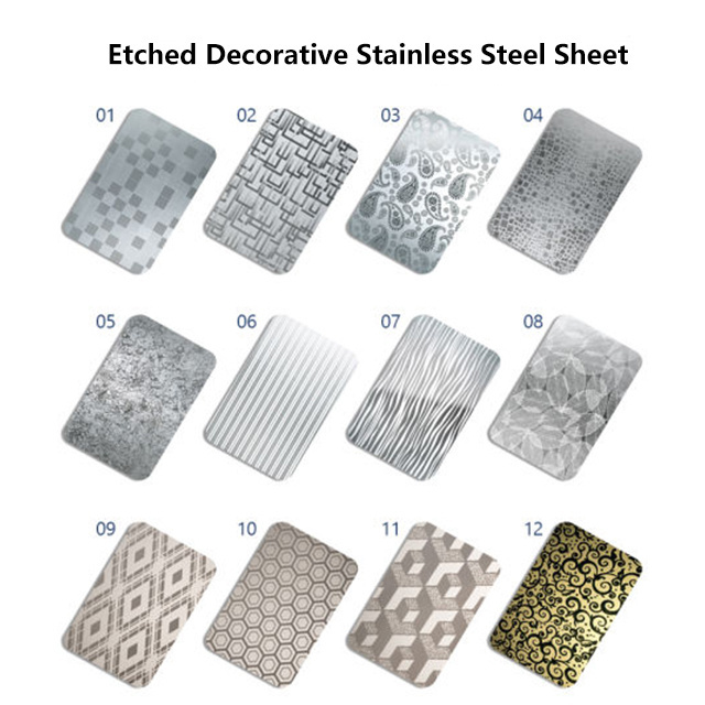 Sheet Plate 316 304 201 430 Decorative Stainless Steel Linen Embossed 2mm Checkered Plate Plate Sheet 