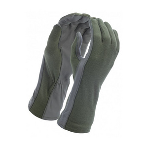 Best Selling comfortable Flight Nomex Gloves brown Geen Color Flying Tactical Pilot  Gloves in stock