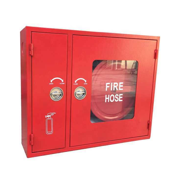 High quality 80*80*25cm Fire Resistant  cabinet Fire Hose Reel Box Cabinet  for fire fighting