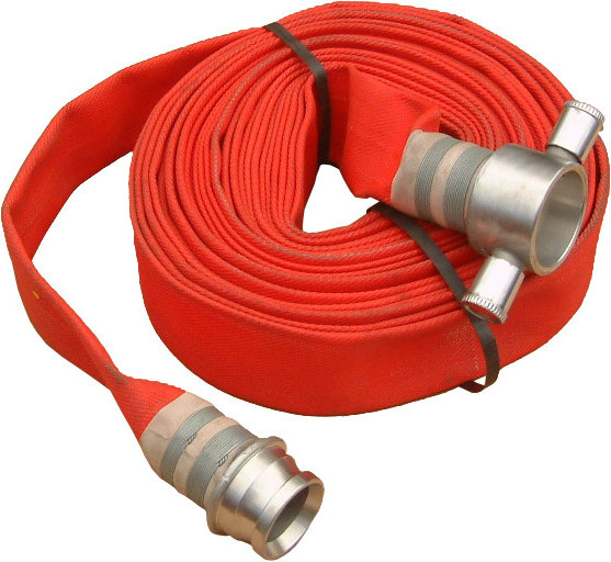 Chinese Supplier Rubber Covered Hose 12 Inch Red Fire Hoses PVC Lining Collapsible Water Layflat Fire Hose