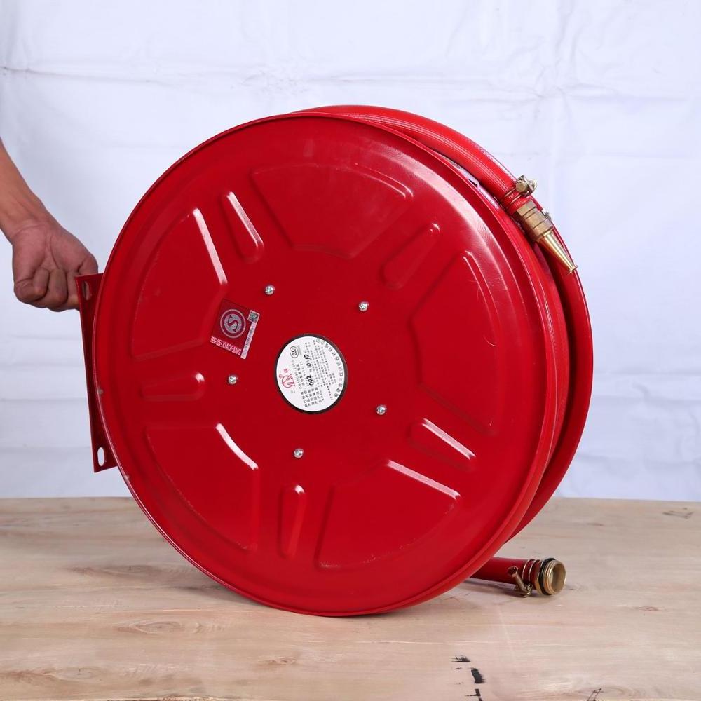 Manufacturer 2024 New One Inch Manual Flexible High Pressure Red Fire Hose Reel New Generation Firefighting Equipment Accessory