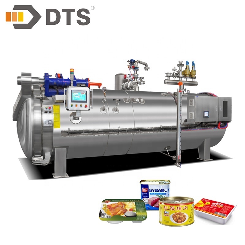 Wide Range of Applications Air Steam Batch Retort Canner Machine Autoclave Continuous Food Sterilizer