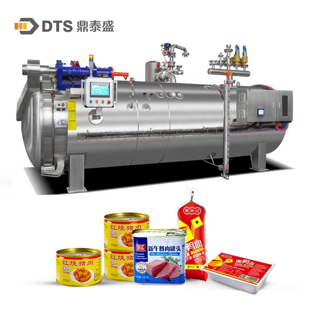 Wide Range of Applications Air Steam Batch Retort Canner Machine Autoclave Continuous Food Sterilizer