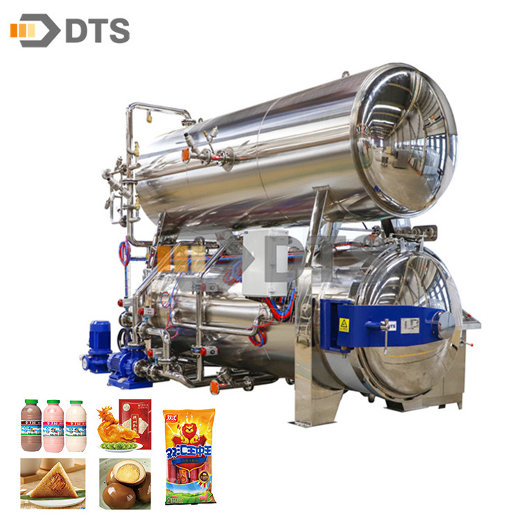 Automatic High Pressure Canning Food Sterilization Double Layer Retort Sterilizer