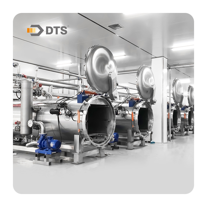 DTS High Pressure Canning Mushroom Sterilizing Equipment Steam Air Retort Machine