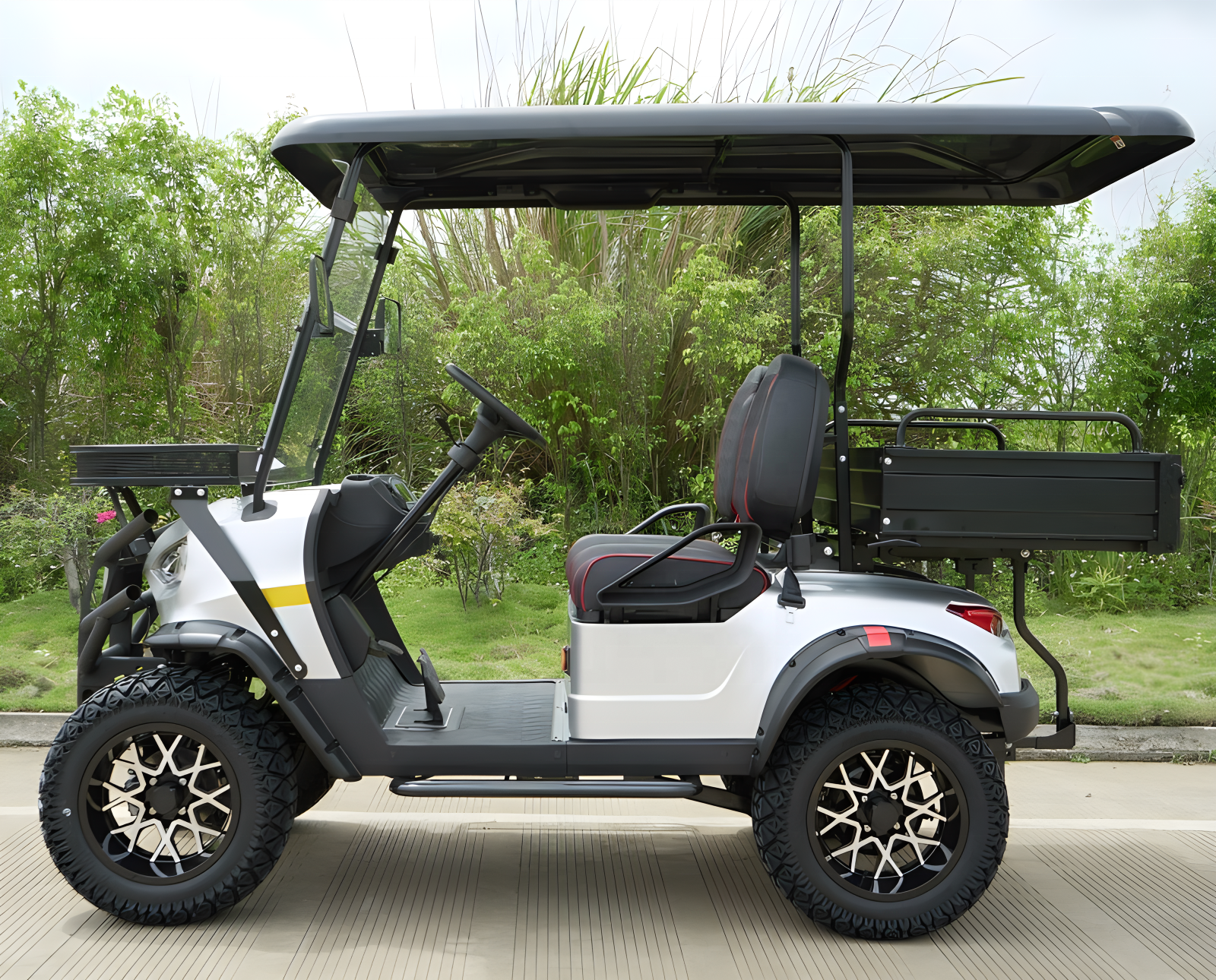 Fastest Chinese Power Lithium Battery 24V 4 Passengers Off-road Electric Golf Cart