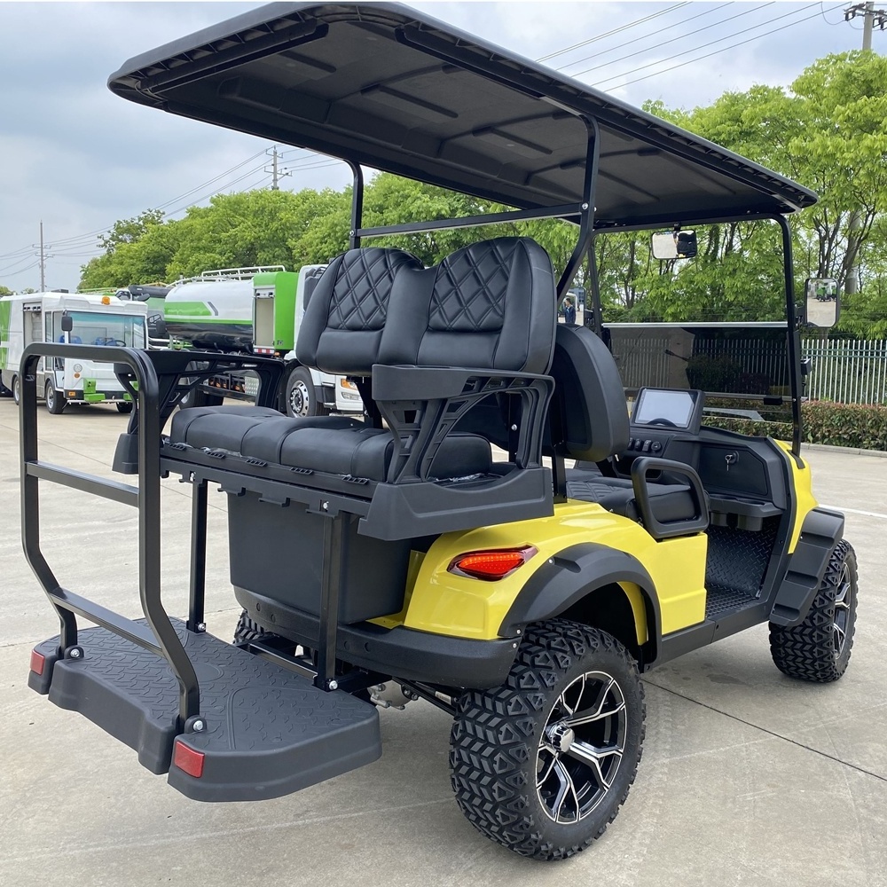 4 Seater Electric wheel cheap customised golf Cart with street tyres