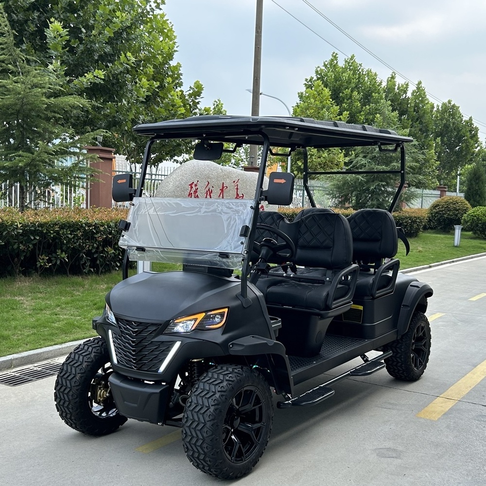 4 Seater Electric wheel cheap customised golf Cart with street tyres