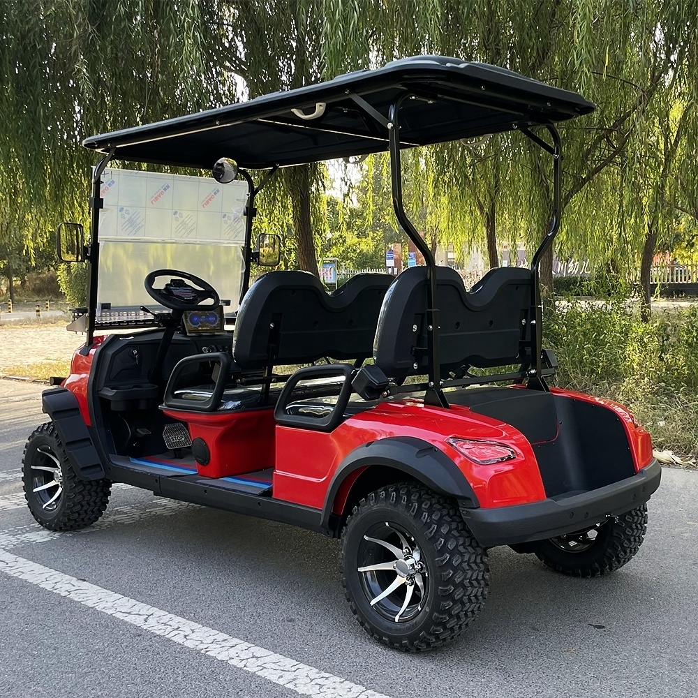 4X4 4 wheel drive 4 or 6 seat gas Hunting scooter off road golf cart with CE certificate