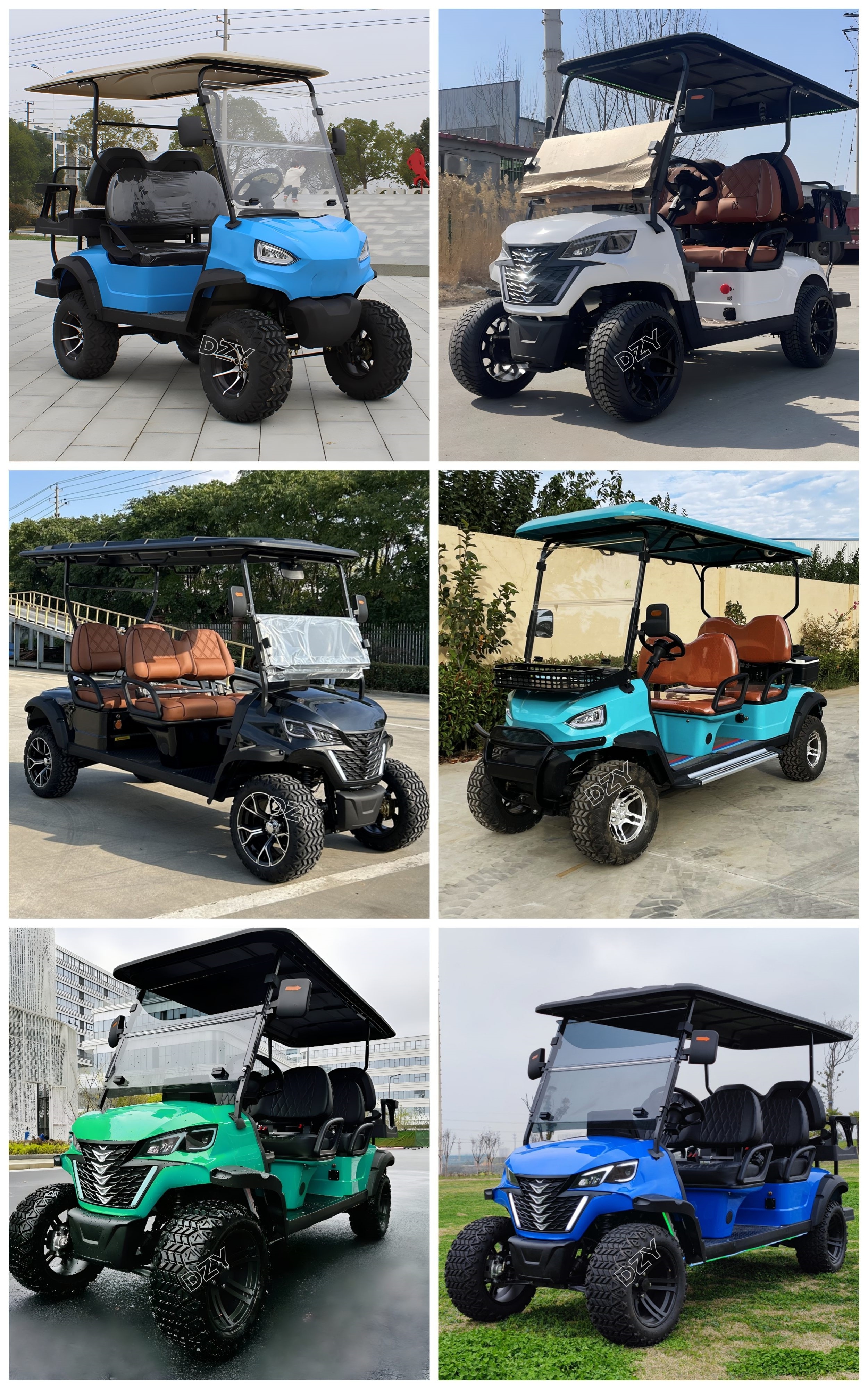 Best Suppliers Of 2024 4 Seater Golf Cart Electric 4 Wheel Drive Gas Golf Cart