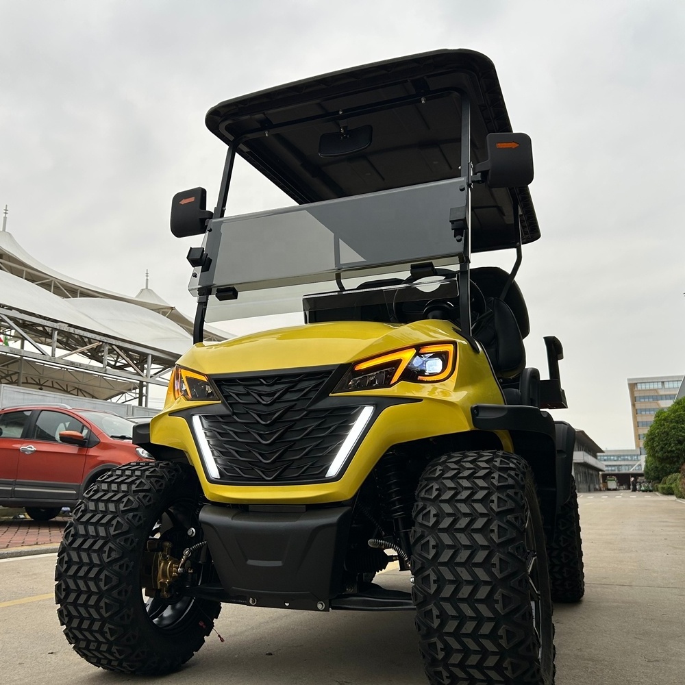 4 Seater Electric wheel cheap customised golf Cart with street tyres