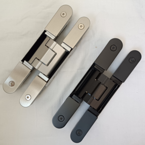 Hidden hinge 180 degree swing hinge 6 inches made of zinc alloy embryo and aluminum alloy core