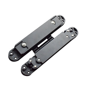 DIVINE High Quality hidden room door hinges metal double hole adjustable soft close hinges 3d