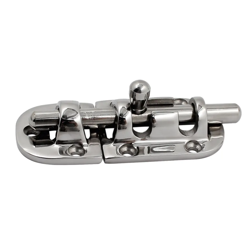 DIVINE High polished stainless steel Marine Boat Door Window Lock Latch Slide Barrel Bolt