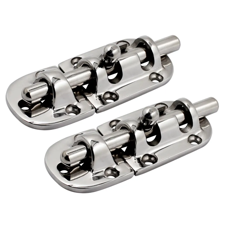 DIVINE High polished stainless steel Marine Boat Door Window Lock Latch Slide Barrel Bolt