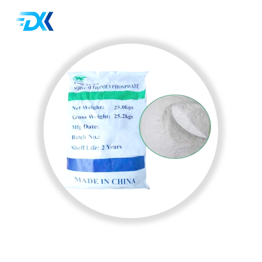 STPP Food Grade 95% Sodium Tripolyphosphate Quality Improver for Meat White Phosphate 1ton Caustic Soda Food Grade CAS:7758-29-4