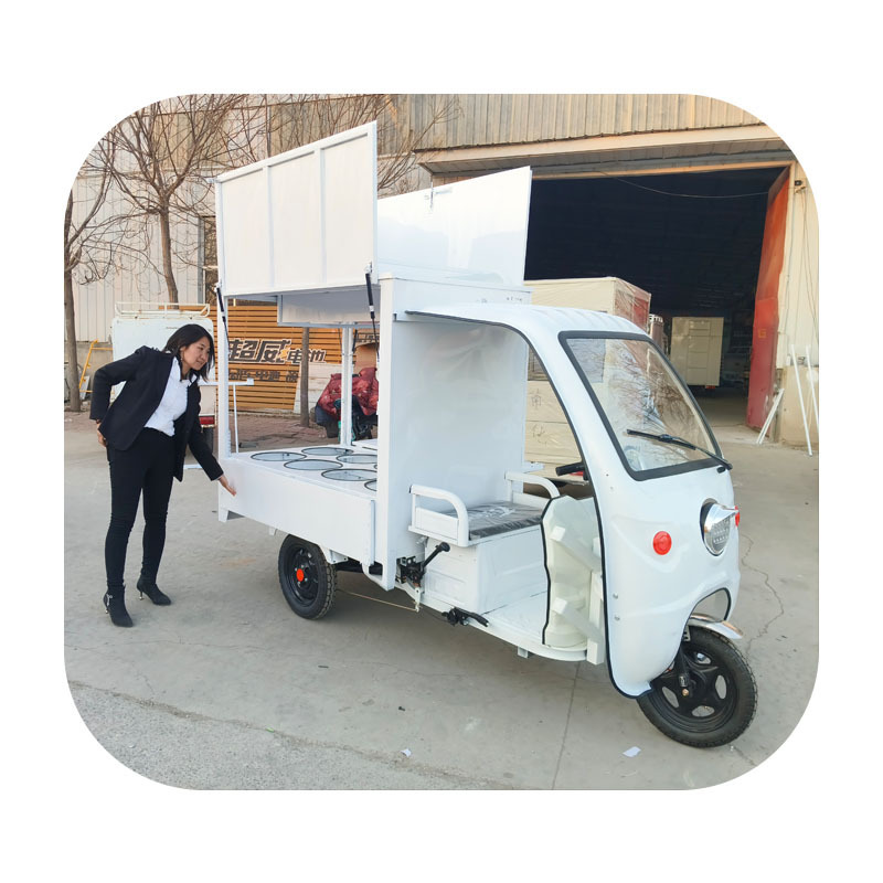 Uniquely designed fast food kiosk Outdoor mobile ice cream truck Tricycle electric tuk Tuk Barbecue coffee food truck Bike