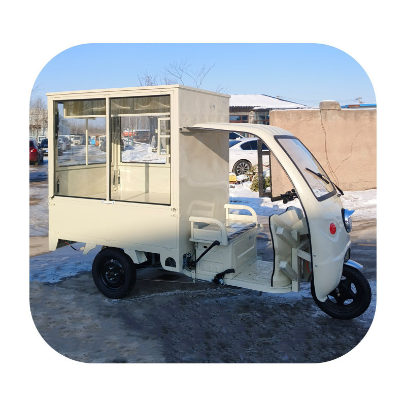 Outdoor mobile bar tricycle ice cream snack cart