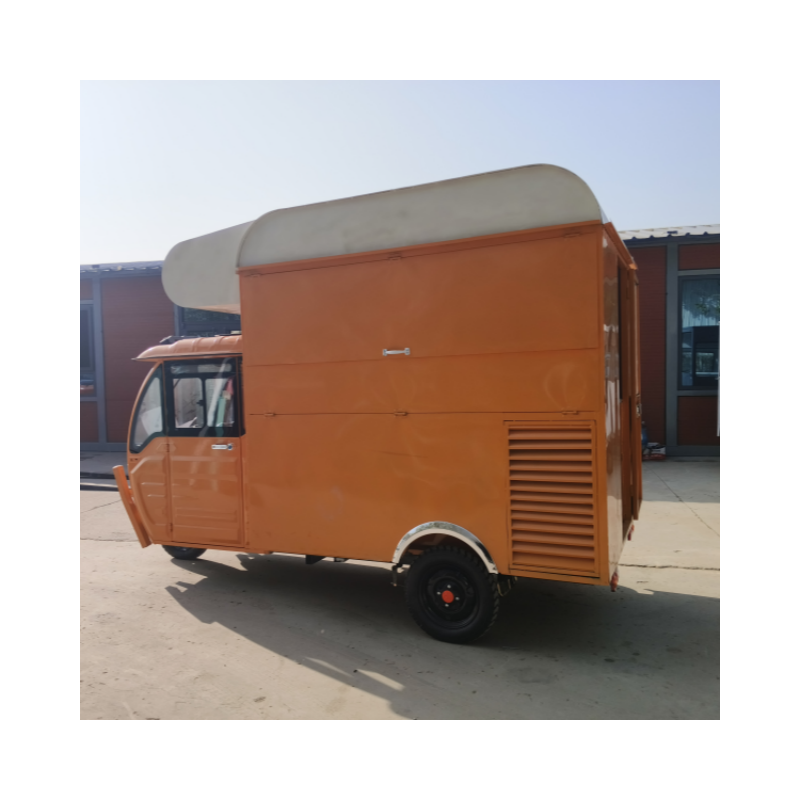 Customized multi-functional electric mobile three-wheeled station people dining car night market snack car