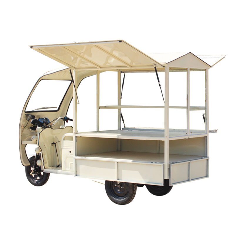 Mobile Hot Dog Crepe Cart Tricycle Design Electric Food Truck Price / Food Catering Carts Coffee Bike for Sale