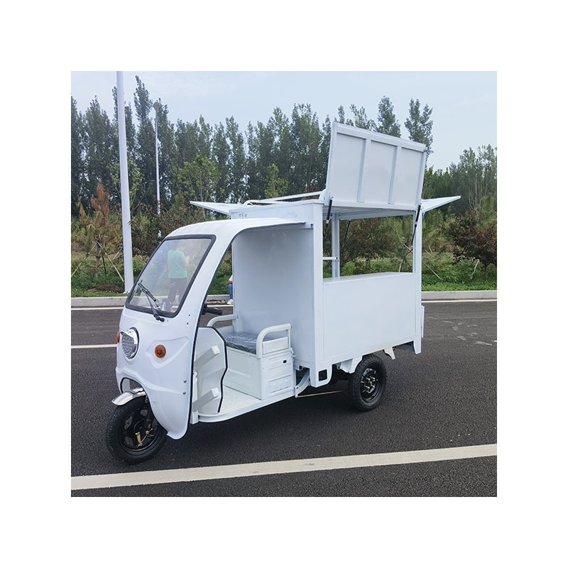 Uniquely designed fast food kiosk Outdoor mobile ice cream truck Tricycle electric tuk Tuk Barbecue coffee food truck Bike