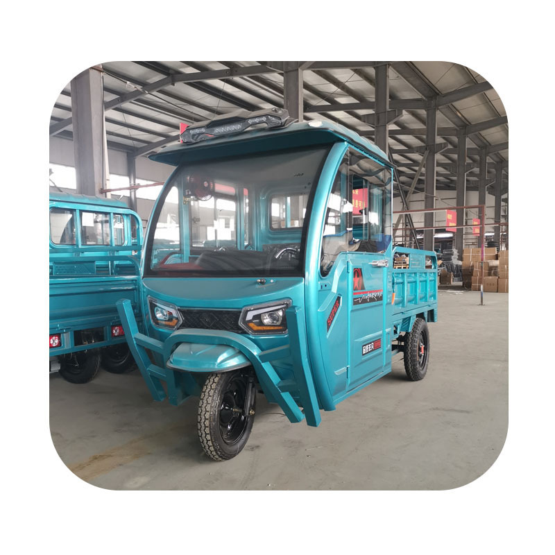 Fully enclosed traction full top load electric motorcycle freight tricycle Electric tricycle