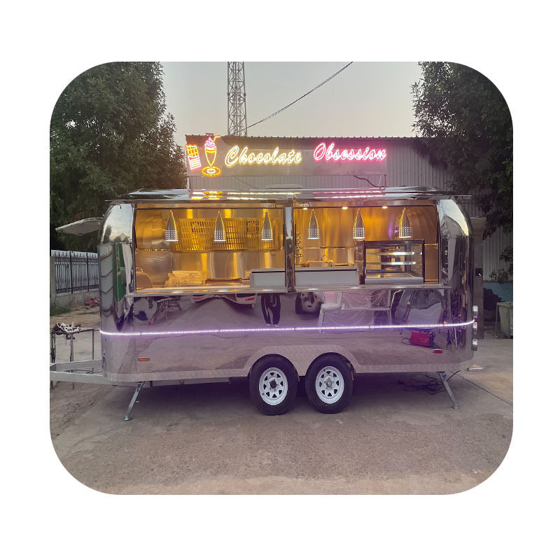 Mobile bar food truck Coffee hot dog mobile kitchen trailer