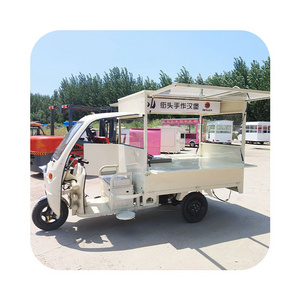 Mobile Food Truck drink cart With Both Sides open with full kitchen tricycle dessert cart foodtruck mobile beer drink food truck