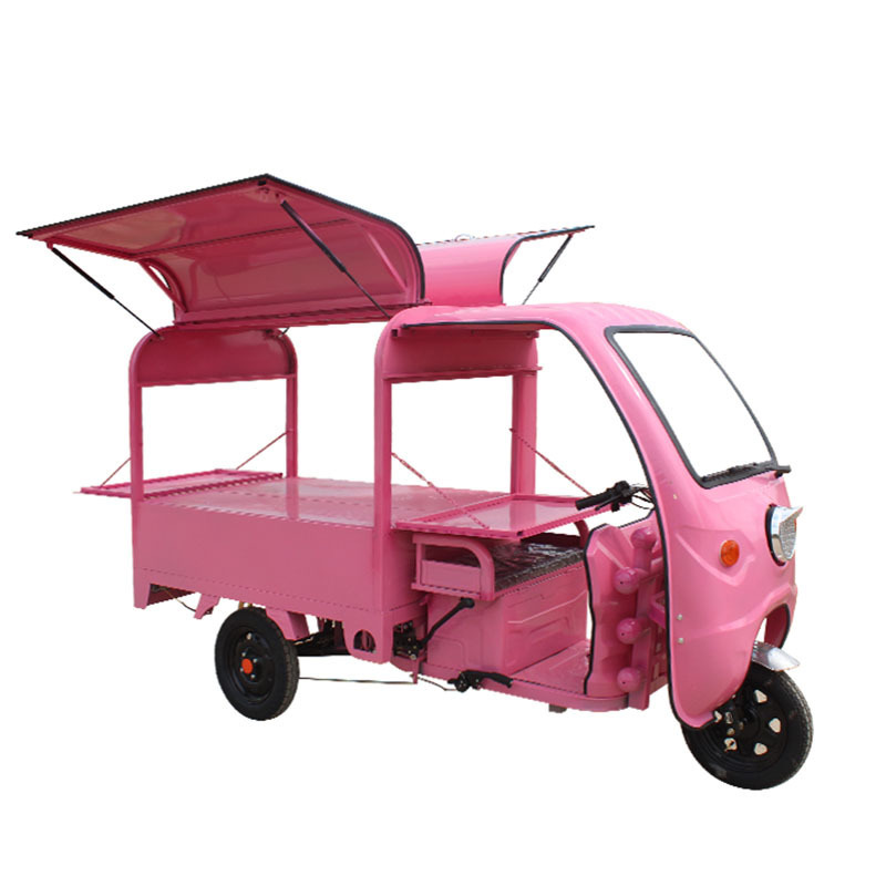 Hot selling multi-functional electric tricycles food truck Coffee milk tea drink truck