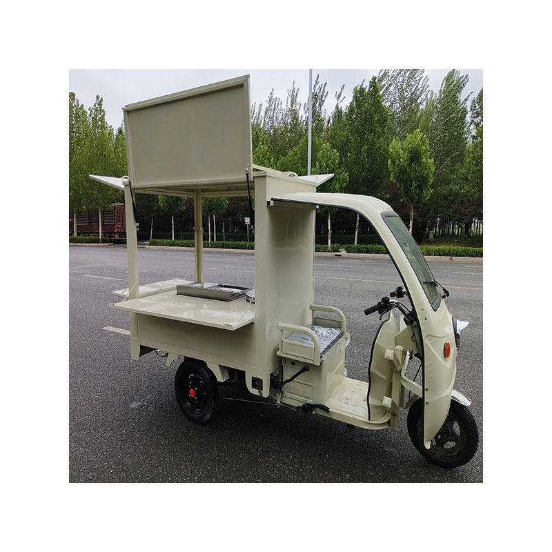 Uniquely designed fast food kiosk Outdoor mobile ice cream truck Tricycle electric tuk Tuk Barbecue coffee food truck Bike